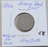 1866 Indian Heading Cent - Key Date