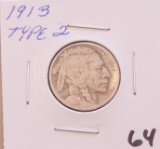 1913 Type II Buffalo Nickel