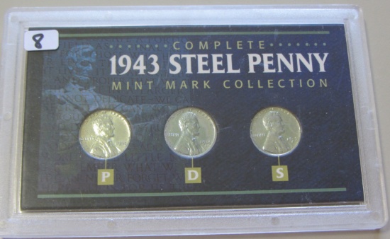 1943 STEEL CENT SET