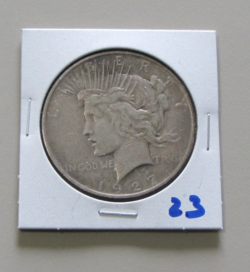 $1 1927 PEACE SILVER DOLLAR