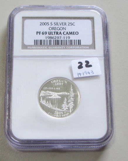 2005-S SILVER QUARTER NGC PROOF 69