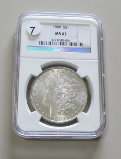 $1 1880 MORGAN NGC MS 63