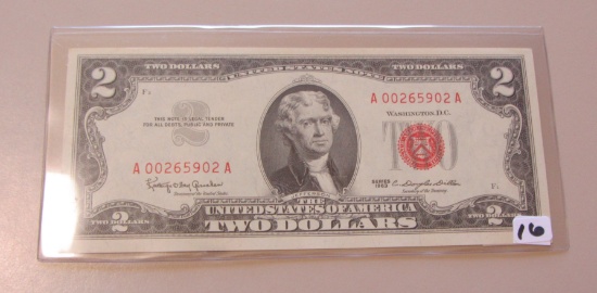 $2 UNCIRCULATED RED SEAL 1963