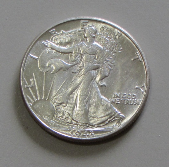 1943 WALKING LIBERTY HALF HIGH GRADE