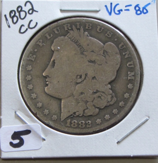 $1 1882-CC CARSON CITY MORGAN