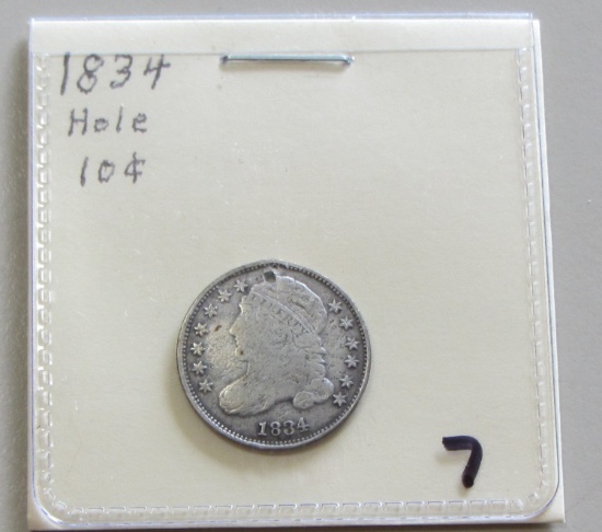 1834 BUST DIME