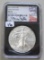 2017 $1 SILVER EAGLE AUTOGRAPHED MIKE CASTLE NGC MS 70 PERFECT