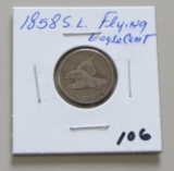 1858 L.L. Flying Eagle Cent VG/F