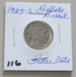 1925-S Buffalo Nickel - Better Date