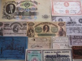 LOT OF 25 REPLICA HISTORICAL BANKNOTES