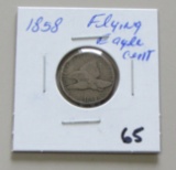1858 Flying Eagle Cent VG