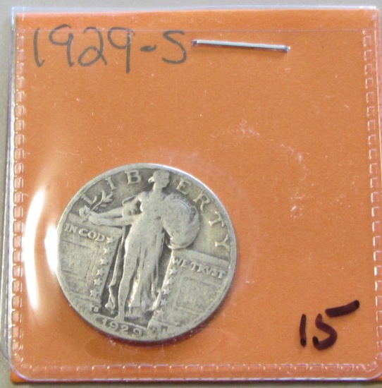 1929-S STANDING LIBERTY QUARTER