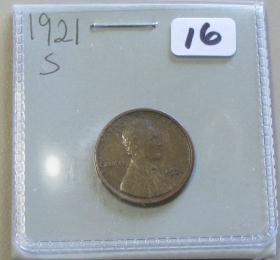 1921-S WHEAT CENT