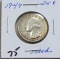 1949 Washington Silver Quarter - Toned