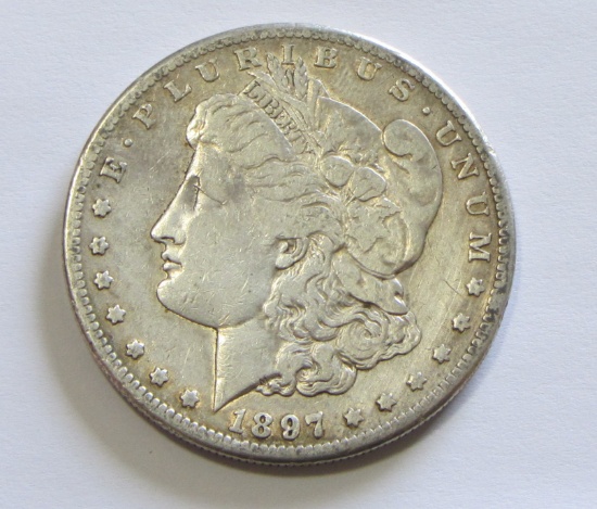 $1 1897-S MORGAN SILVER DOLLAR