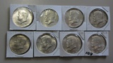 LOT OF 8 90% KENNEDY SILVER HALVES