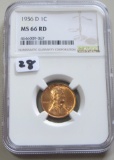 1956-D WHEAT CENT NGC MS 66 RED