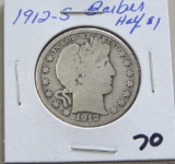 1912-S Barber Half Dollar
