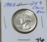 1953-P Washington Silver Quarter BU