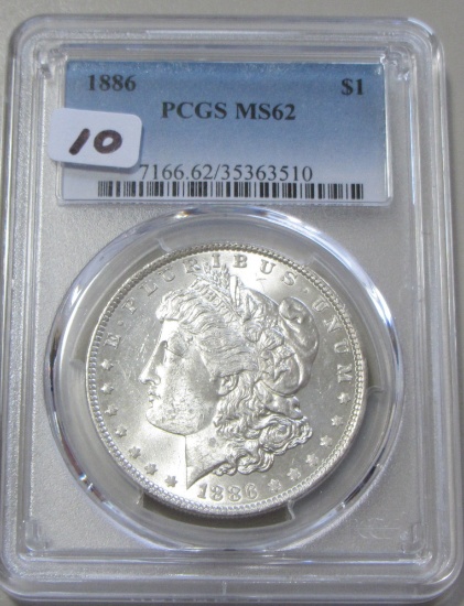 $1 1886 MORGAN PCGS MS 62