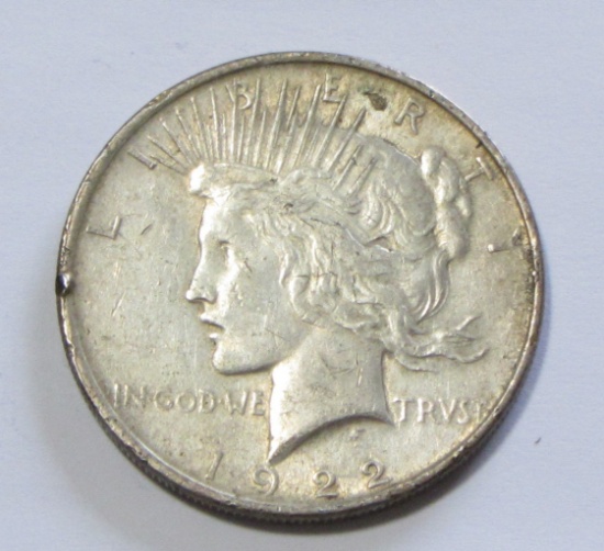 $1 1922 PEACE SILVER DOLLAR