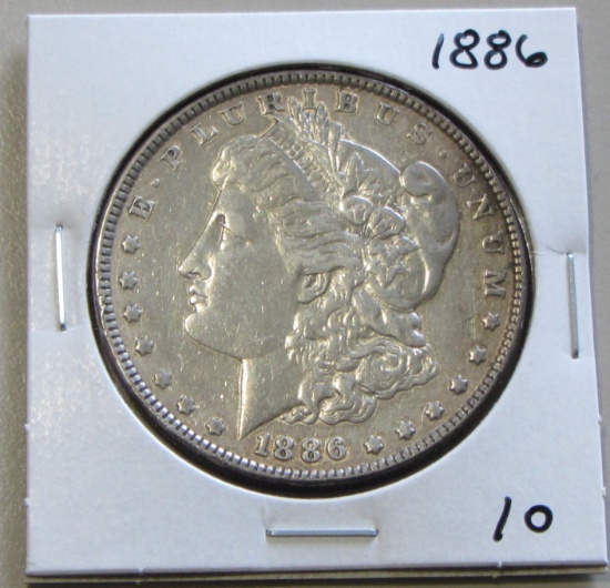 $1 1886 MORGAN SILVER DOLLAR