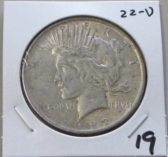 1922-D PEACE SILVER $1