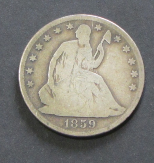 1859-O SEATED HALF DOLLAR