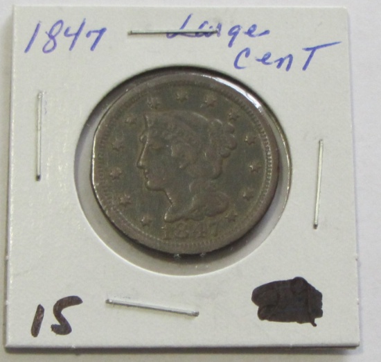 1847 LARGE CENT