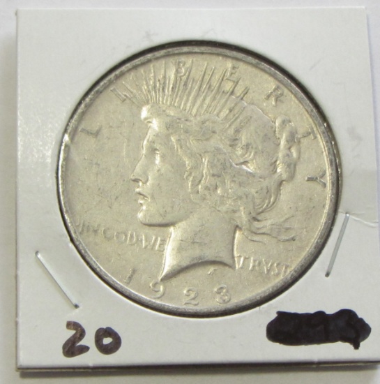 $1 1923 PEACE SILVER DOLLAR