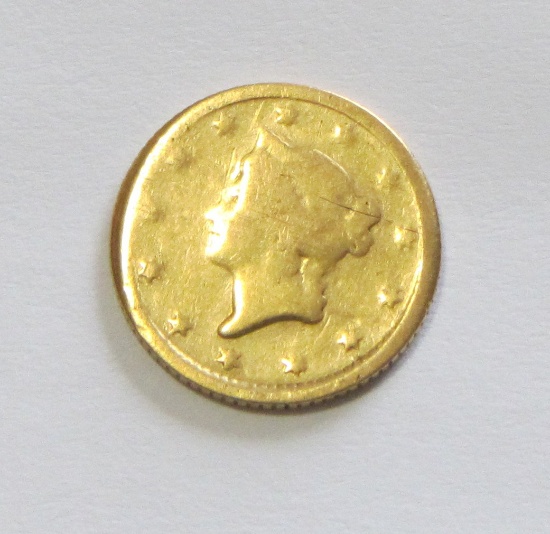 $1 GOLD LIBERTY HEAD 1854