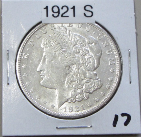 $1 1921-S MORGAN SHARP COIN