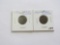 Lot of 2 - 1875 & 1876 Indian Head Cent - Better Dates