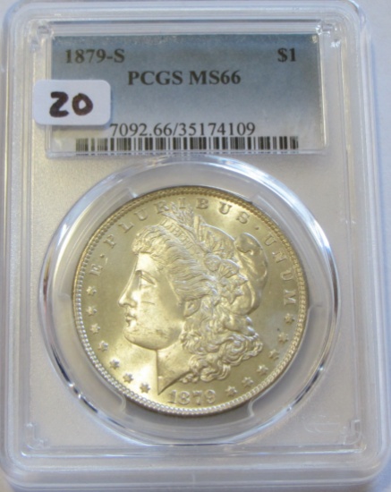 $1 1879-S MORGAN PCGS MS 66