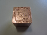 10 OUNCE CUBE OF PURE COPPER