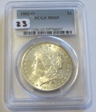 $1 1902-O MORGAN PCGS MS 65
