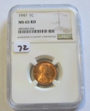 1947 WHEAT NGC 65