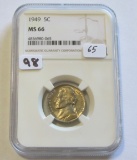 1949 NICKEL NGC 66