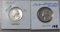 Lot of 2 - 1964 & 1964D Washington Silver Quarter