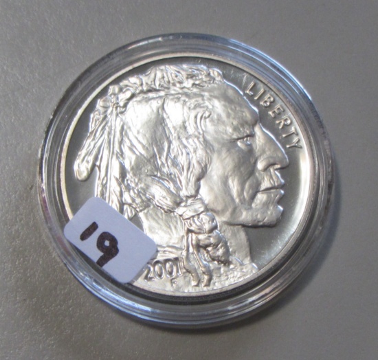 2001 SILVER BUFFALO $1 COMMEMORATIVE