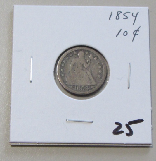 1954 SEATED DIME