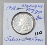 1998S Washington Silver Proof Quarter Deep Cameo - BU