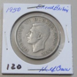 1950 Great Britain Silver Half Crown