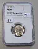 19465-S NICKEL NGC MS 66