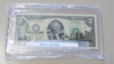 $2 NEW JERSEY FRN IN HARD CASE FEDERAL RESERVE NOTE