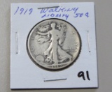 1919 Walking Liberty Half Dollar