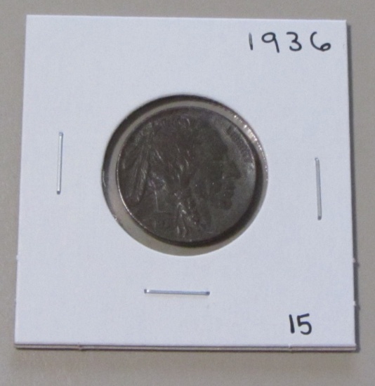 HIGH GRADE 1936 BUFFALO NICKEL