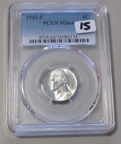 1943 P PCGS MS 64 NICKEL