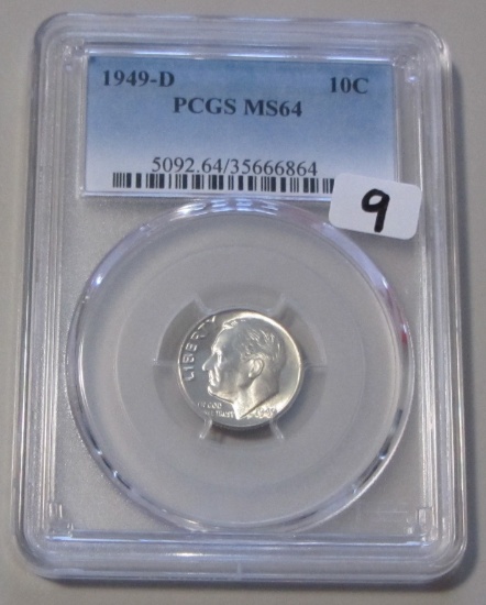 1949 D PCGS MS 64 DIME