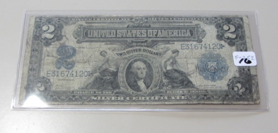 $2 1899 SILVER CERTIFICATE LARGE SIZE